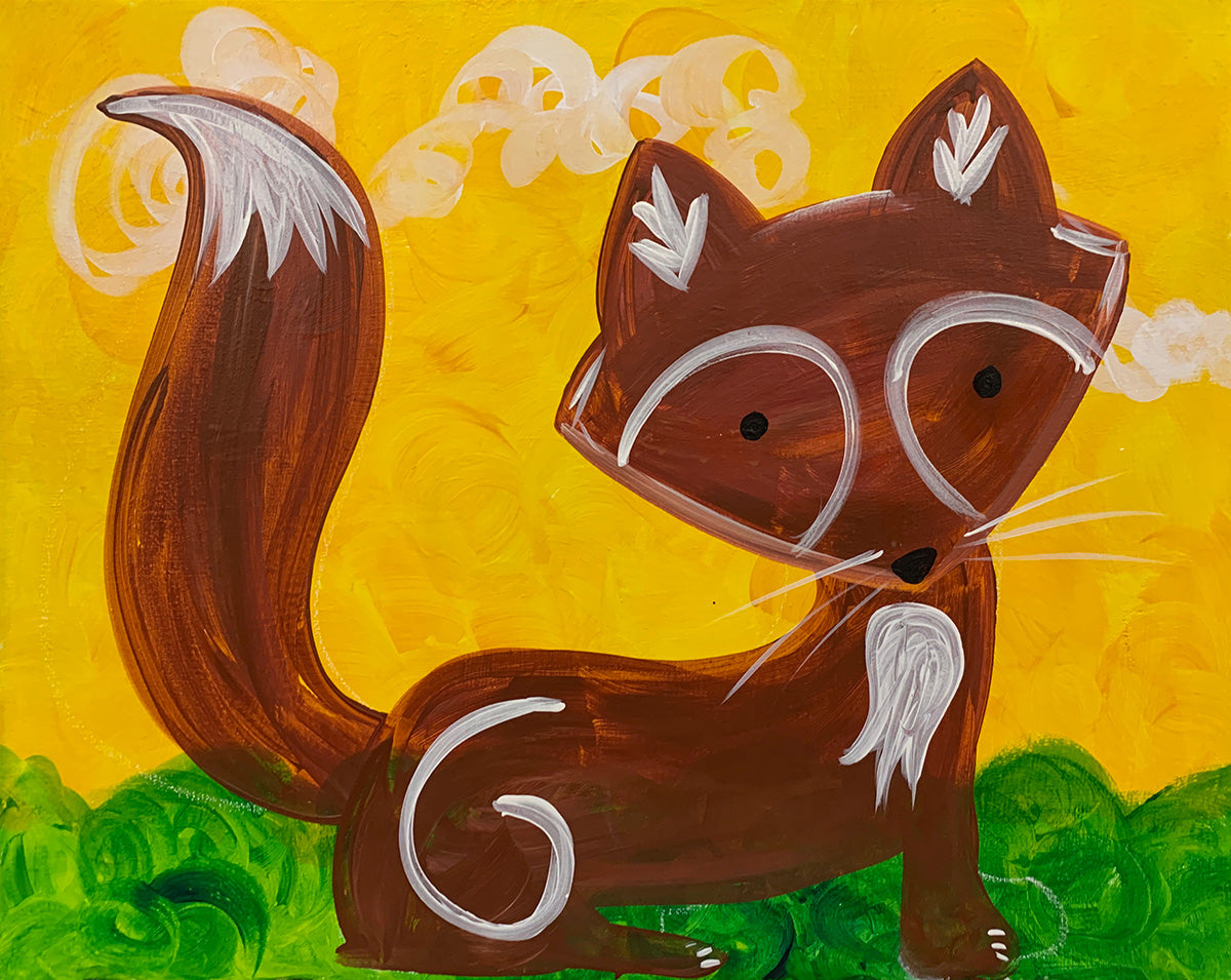 Little Fox Paint-at-Home Kit - Studio Vino Paint & Sip